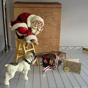 Possible Dreams Clothtique 1996, The Saturday Evening Post 3 piece 10” figurine